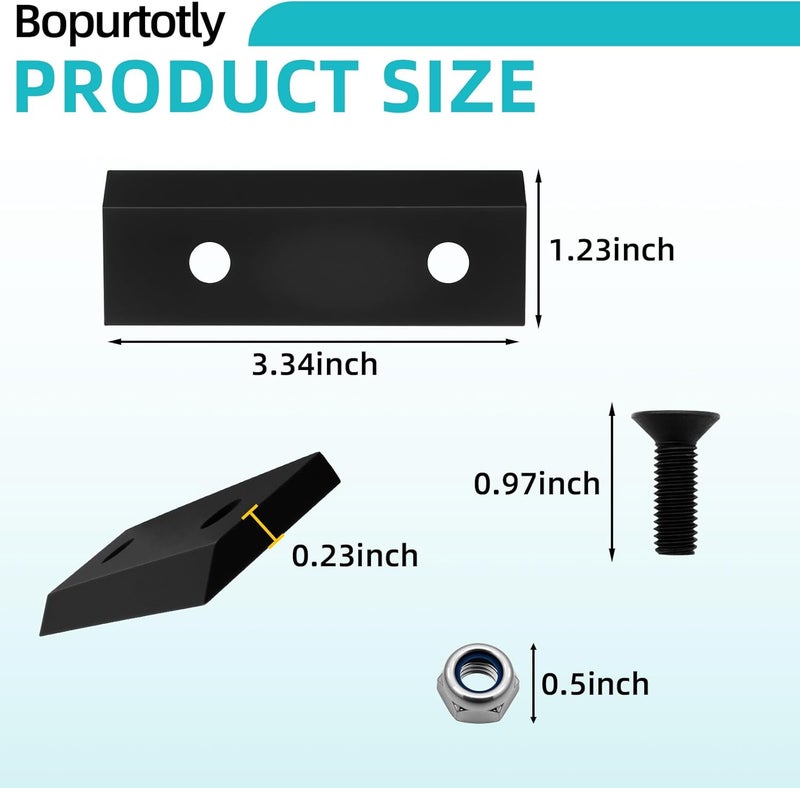 Bopurtotly 981-0490 781-0490 742-0544 942-0544 High-speed steel forging manufacturing Blade Chipper Knife Compatible with MTD, Troy-Bilt, Craftsman, Huskee, Yard Machines Chipper Shredder 742-0653（ 2 PACK） - Image 2